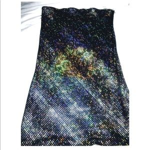 Black Iridescent Disco Dot Mini Dress